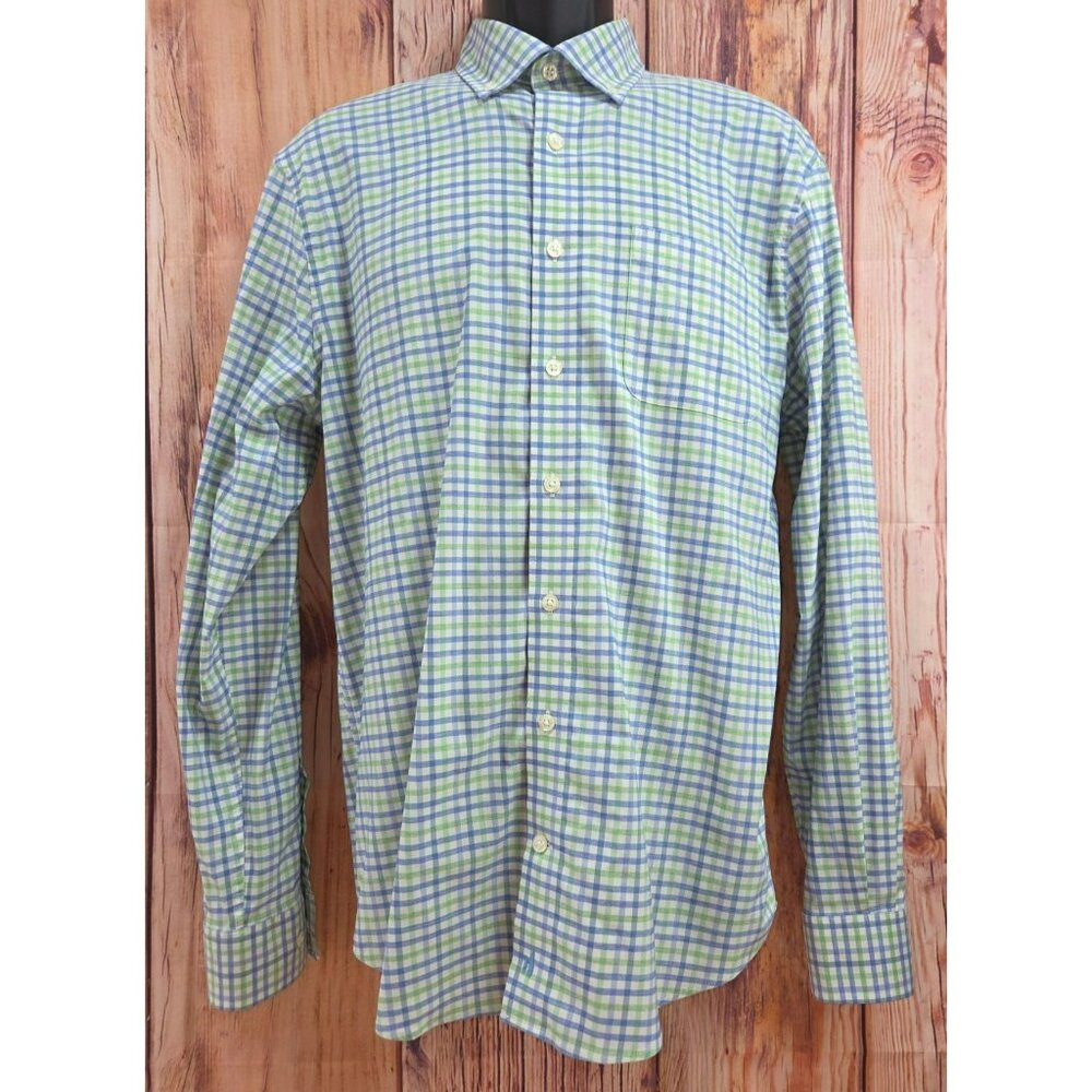 Johnnie-O Prep-Formance Mens Medium Plaid Button-Down Shirt